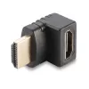 Lindy HDMI-naaras–HDMI-uros 90 asteen kulmasovitin ylöspäin