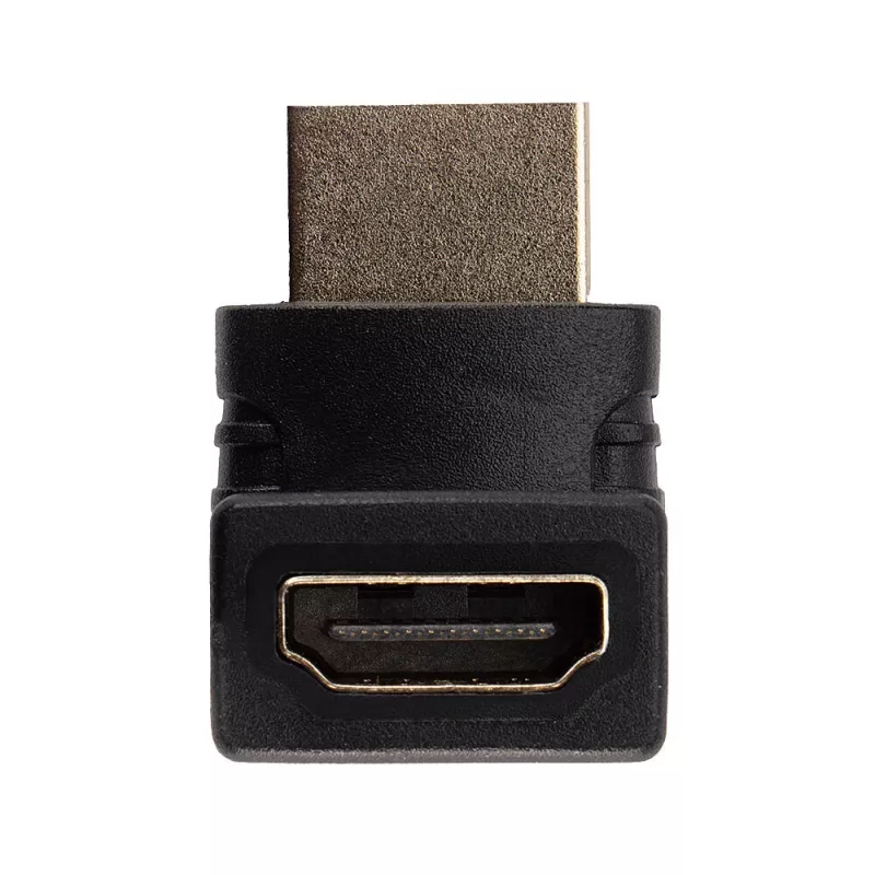 Lindy HDMI-naaras–HDMI-uros 90 asteen kulmasovitin ylöspäin
