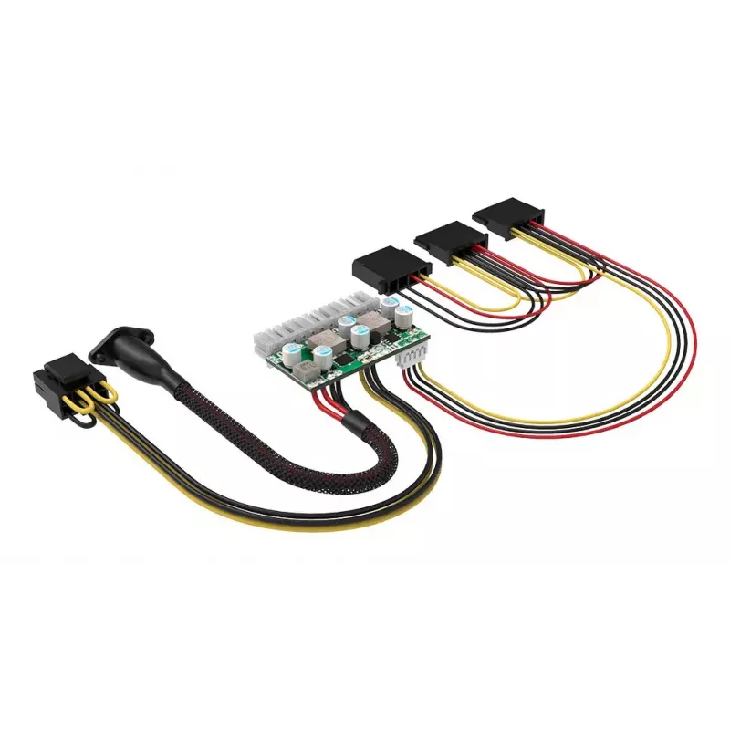 Akasa 150W DC-DC ATX -sovitin 12V 180W monivärinen