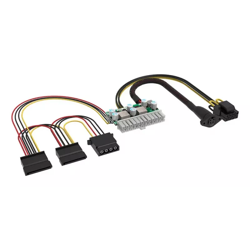 Akasa 150W DC-DC ATX -sovitin 12V 180W monivärinen