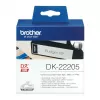 Jatkuva tarra Brother DK22205 musta valkoisella 6,2 cm x 30,48 m