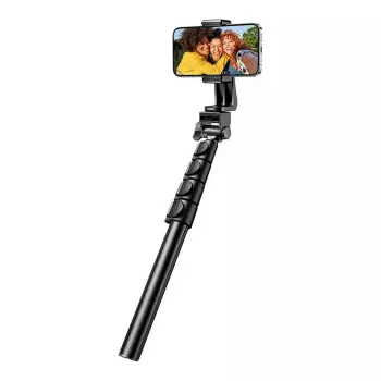 Selfie-tikku UGREEN LP680 Bluetooth kaukosäätimellä, teleskooppi 1,7 m asti, enimmäiskorkeus 180 cm, yleinen yhteensopivuus, musta