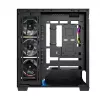 PC-Mid Tower -kotelo MODECOM VOLCANO STELLAR PLUS ARGB MIDI, 5 etutuuletinta, karkaistu lasi, USB-C