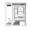 PC-kotelo MODECOM VOLCANO STELLAR PLUS MIDI valkoinen — Midi Tower, microATX, karkaistu lasi, USB-C, tukee GPU 420 mm