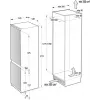 Gorenje NRKI517E41 kalusteisiin sijoitettava jääkaappi 252 L valkoinen