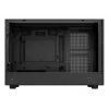 Tietokonekotelo DeepCool CH260 Micro Tower musta — Micro-ATX/Mini-ITX, karkaistu lasi, USB-C, näytönohjain enintään 413 mm