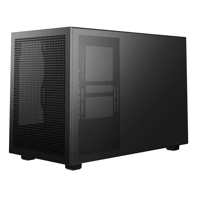Tietokonekotelo DeepCool CH260 Micro Tower musta — Micro-ATX/Mini-ITX, karkaistu lasi, USB-C, näytönohjain enintään 413 mm