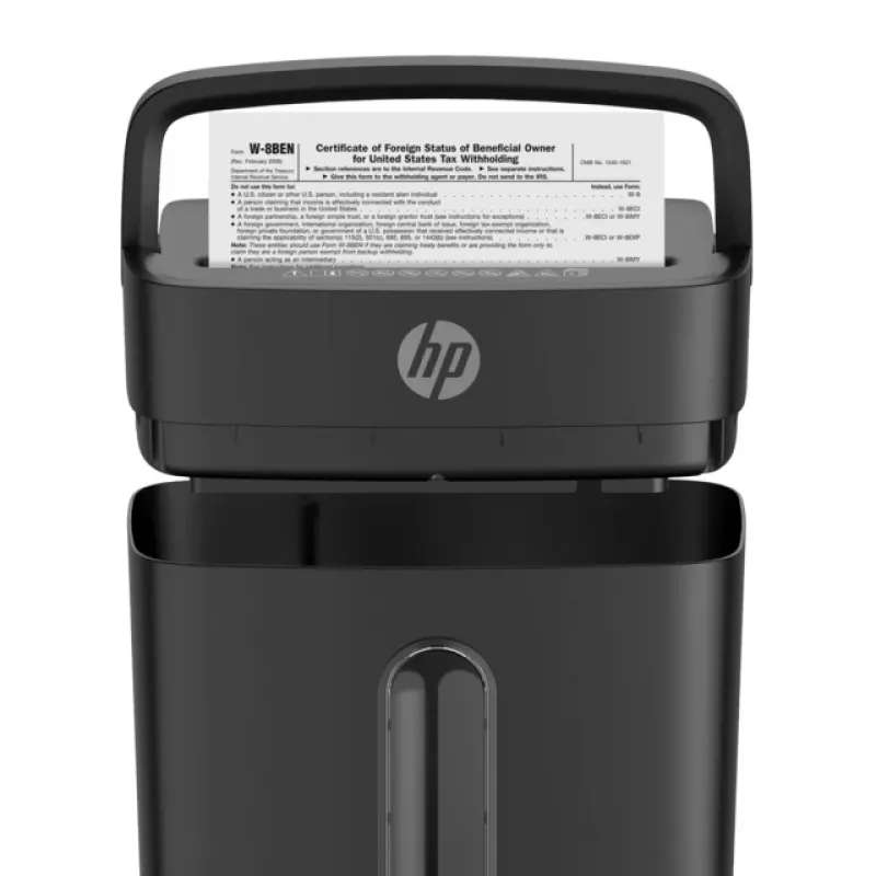 HP One Shred 6CC -silmäpaperisilppuri silppuava 68 dB musta