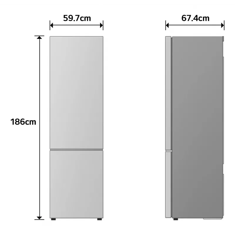 LG GBBSJ10EPY vapaasti seisova 333 L hopea