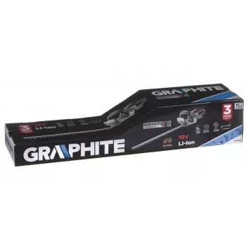 Akkukäyttöinen leikkuri GRAPHITE 58G032, 51 cm leikkauspituus, paristokäyttöinen puutarhatyökalu