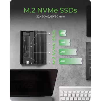 ICY BOX IB-1917M-C32a SSD-kotelo musta M.2
