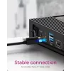 ICY BOX 11 in 1 hybriditelakointiasema kolminkertaisella videolähdöllä