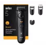 Partatrimmeri BRAUN BT5520 — 0,5–20 mm, 40 pituusasetusta, ladattava, 120 min akunkesto, musta