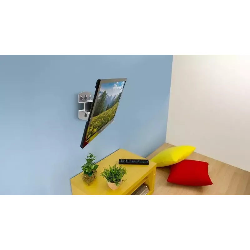 TV-seinäteline Sopar 23114 68,6 cm (27 inch) hopea