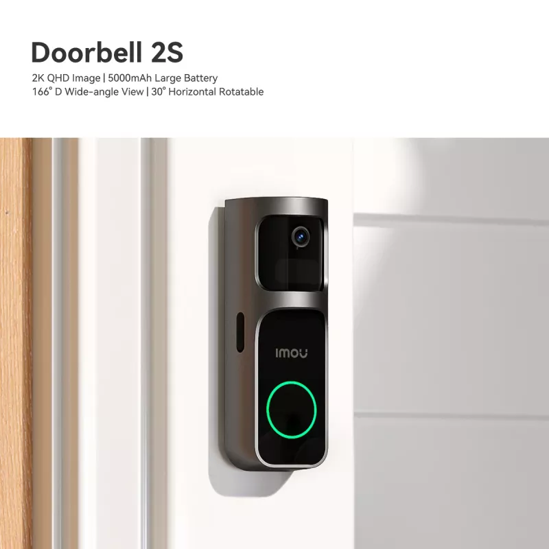 Imou Doorbell 2S Kit musta 3 MP langaton seinäasennus