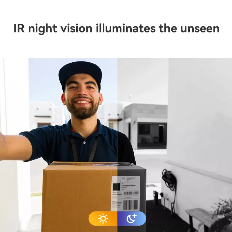 Imou Doorbell 2S Kit musta 3 MP langaton seinäasennus