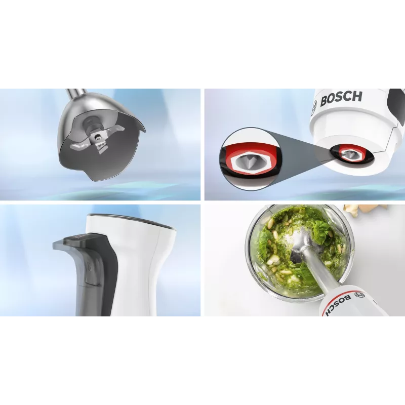 Bosch Serie 4 MSM4W210 tehosekoitin 0,6 L sauvasekoitin 600 W musta, valkoinen