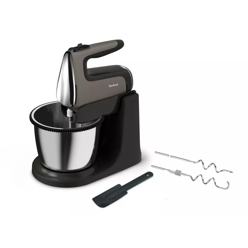 Tefal Powermix Silence HT654E38 käsivatkain ja seisova kulho 600 W harmaa/musta