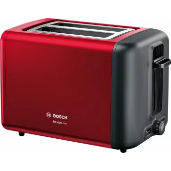Bosch TAT3P424 leivänpaahdin 2 viipaletta 970 W musta, punainen