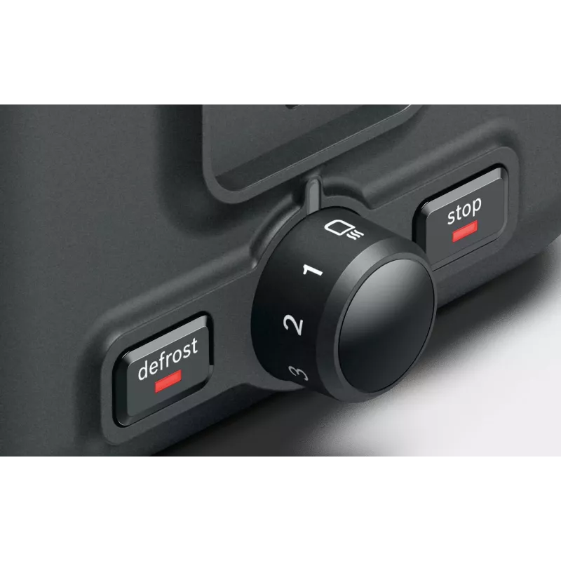 Bosch TAT3P424 leivänpaahdin 2 viipaletta 970 W musta, punainen