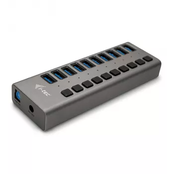 i-tec USB 3.0 Charging HUB 10 porttia + virtalähde 48 W