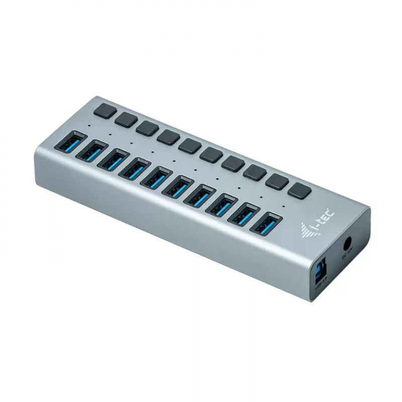 i-tec USB 3.0 Charging HUB 10 porttia + virtalähde 48 W