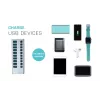 i-tec USB 3.0 Charging HUB 10 porttia + virtalähde 48 W