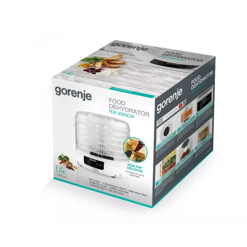 Gorenje FDK500GCW kuivuri valkoinen 500 W