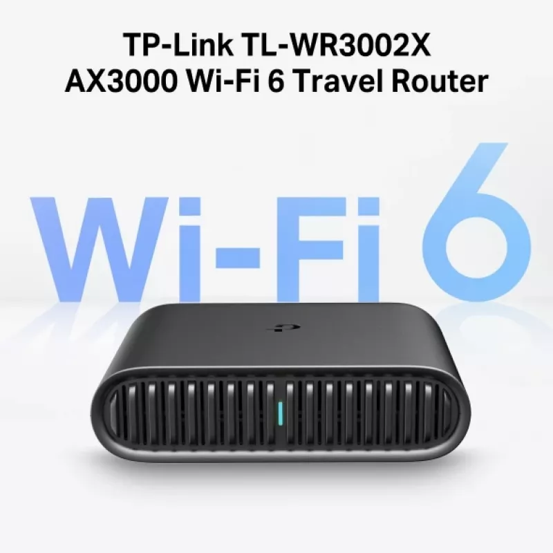 TP-Link TL-WR3002X WLAN-reititin Gigabit Ethernet dual-band (2,4 GHz / 5 GHz) musta