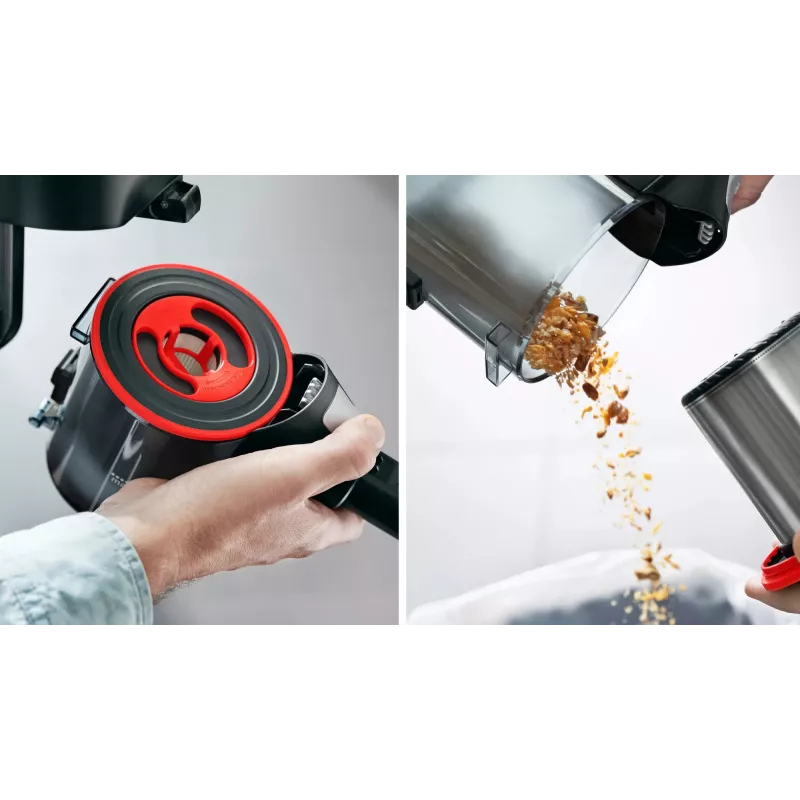 Bosch BCS711PET varsi-imuri/sähköharja akku kuiva pussiton 0,3 L musta, punainen 3 Ah