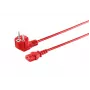 Microconnect MC-SCHUANGC13180R virtakaapeli punainen 1,8 m verkkopistoke tyyppi E+F C13-liitin
