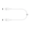USB-C-USB-C lataus-/datakaapeli j5create JUCX17W, 60W, nestemäinen silikoni, 1,8 m, valkoinen
