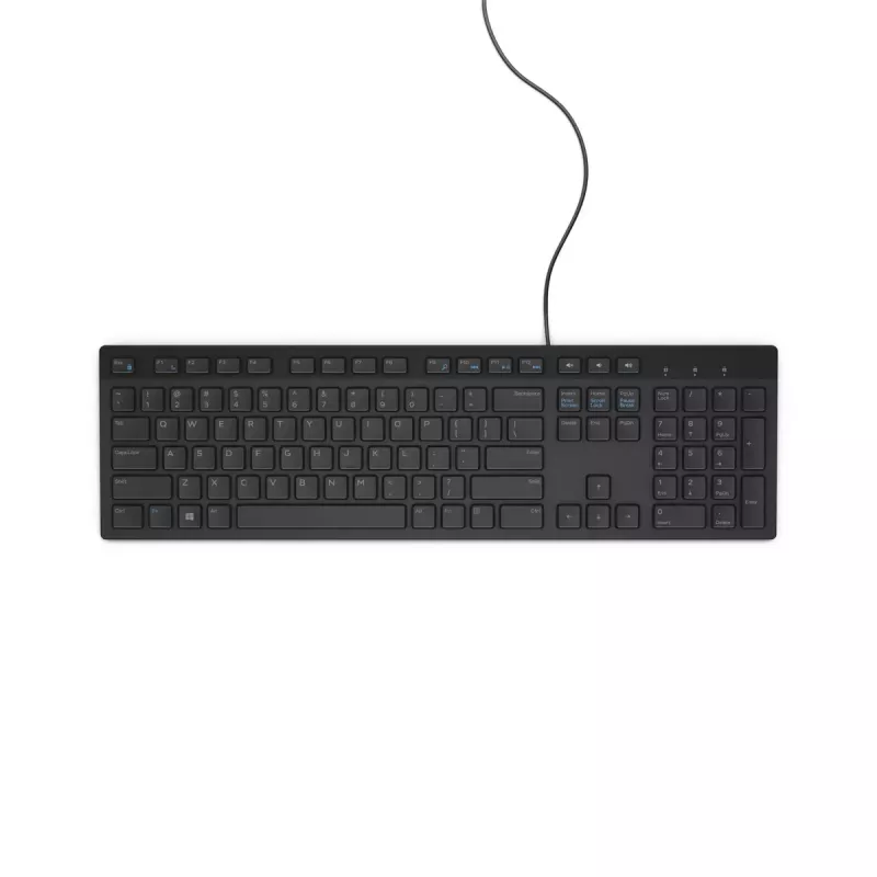 DELL KB216 näppäimistö yleiskäyttöön USB QWERTY US International musta
