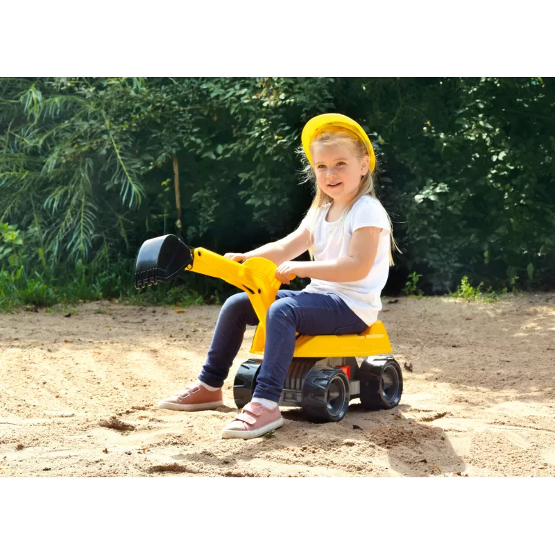 Ajettava kaivinkone Lena GIGA TRUCKS Excavator PRO 4 pyörää muovi teräs