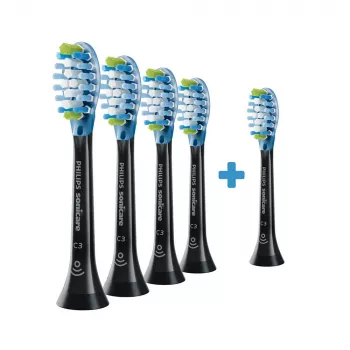 Philips Premium Plaque Defence HX9045/88 4+1 pakkaus vaihtoharjat 5 kpl musta