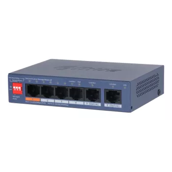 Dahua Technology CS4006-4ET2GT-60 verkkokytkin hallittava L2 Gigabit Ethernet (10/100/1000) Power over Ethernet (PoE) sininen