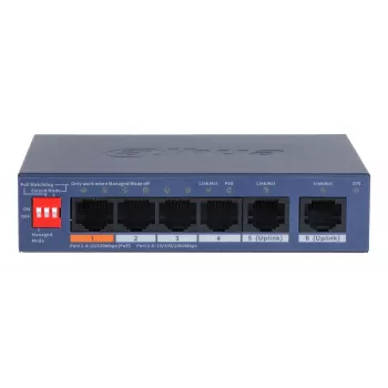 Dahua Technology CS4006-4ET2GT-60 verkkokytkin hallittava L2 Gigabit Ethernet (10/100/1000) Power over Ethernet (PoE) sininen