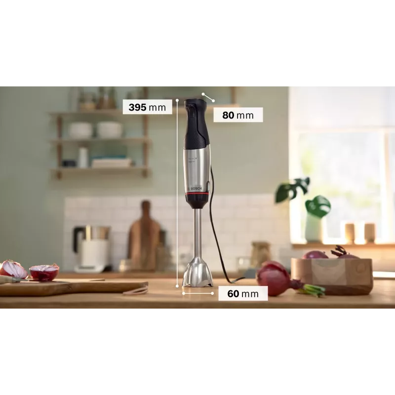 Bosch Serie 6 MSM6M621 sauvasekoitin 0,5 L 1000 W musta, ruostumaton teräs