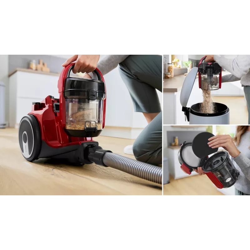 Bosch Serie 2 BGC05AAA2 pölynimuri 1,5 L lattiapölynimuri kuiva 700 W pussiton