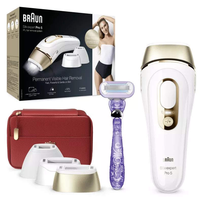 Braun Silk-expert Pro Silk·expert Pro 5 PL5267 voimakas pulssivalo (IPL) kulta, valkoinen
