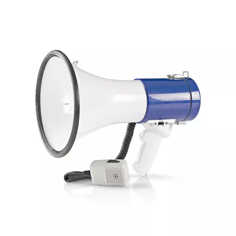 Nedis MEPH200WT -megafoni valkoinen sininen 20 W 300 m kantama