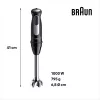 Braun MultiQuick 5 MQ55.254MBK 0,5 l sauvasekoitin 1000 W musta, ruostumaton teräs
