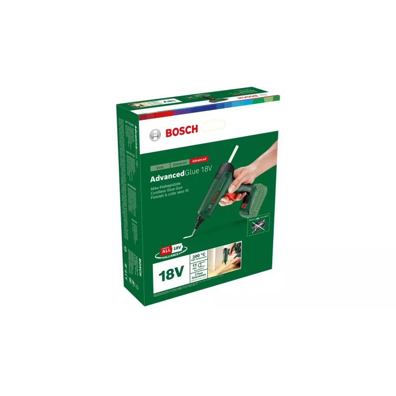 Kuumaliimapistooli Bosch AdvancedGlue 18V langaton 11 mm liimapuikoille