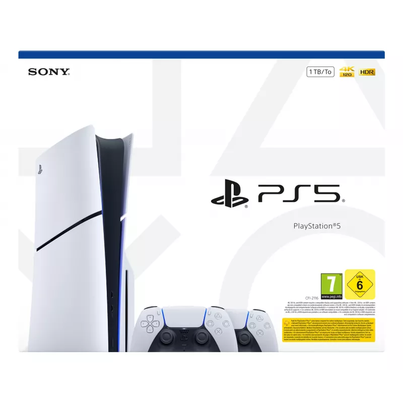 Sony 1000050116 pelikonsoli 1 TB Wi-Fi musta, valkoinen
