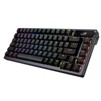 Langaton mekaaninen näppäimistö ASUS ROG Azoth musta — malli 90MP0316-BKUA01, RGB-taustavalo