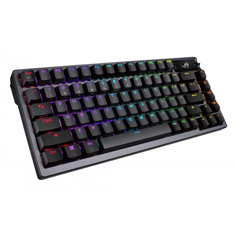 Langaton mekaaninen näppäimistö ASUS ROG Azoth musta — malli 90MP0316-BKUA01, RGB-taustavalo