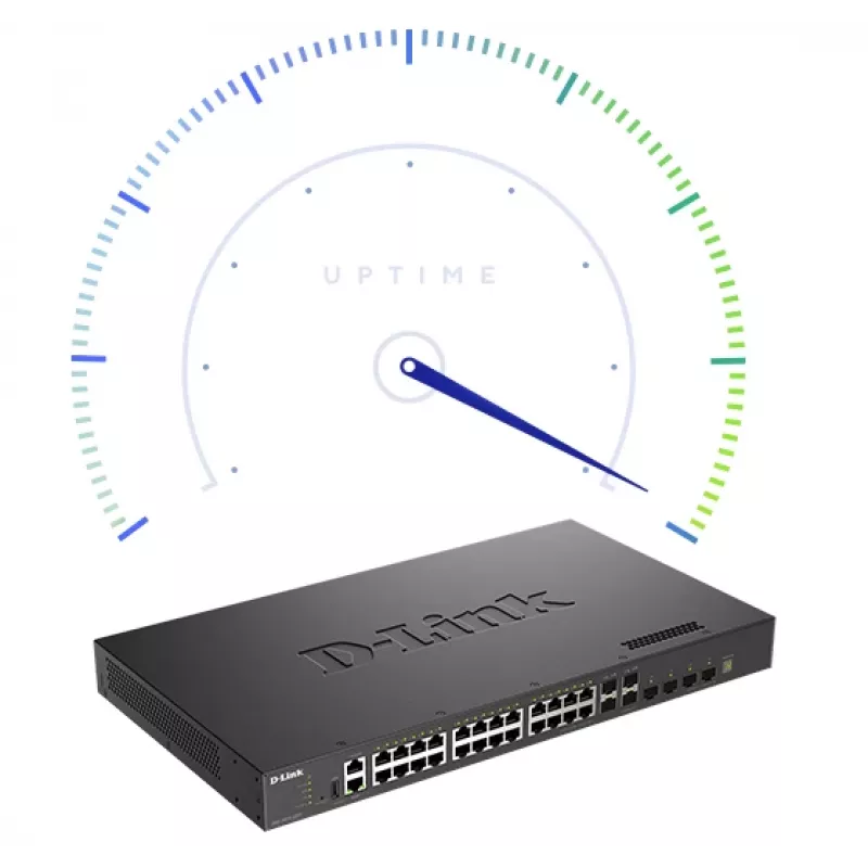 D-Link DXS-3410-32XY/E L3 pinottava hallittu kytkin, 24x 10GBASE-T + 4x SFP+ + 4x SFP28