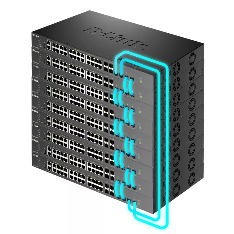 D-Link DXS-3410-32XY/E L3 pinottava hallittu kytkin, 24x 10GBASE-T + 4x SFP+ + 4x SFP28