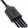 InLine USB 4in1 Y-latauskaapeli, 1x USB-A-uros 4x USB-C-urokseen, musta 0,5 m
