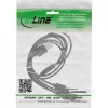 InLine USB 4in1 Y-latauskaapeli, 1x USB-A-uros 4x USB-C-urokseen, musta 0,5 m